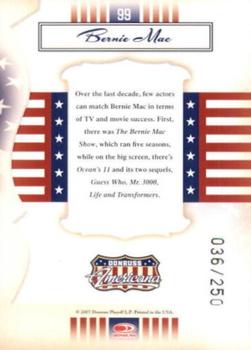 2007 Donruss Americana - Silver Proofs #99 Bernie Mac Back
