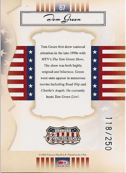 2007 Donruss Americana - Silver Proofs Retail #67 Tom Green Back