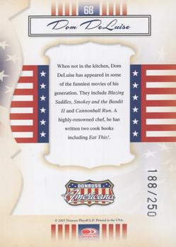 2007 Donruss Americana - Silver Proofs Retail #68 Dom DeLuise Back