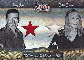 2008 Donruss Americana II - Co-Stars Material Silver Screen #15 Jerry Lewis / Stella Stevens Front