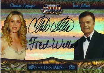 2008 Donruss Americana II - Co-Stars Signature #23 Christina Applegate / Fred Willard Front