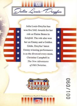 2008 Donruss Americana II - Gold Proofs #108 Julia Louis-Dreyfus Back