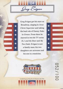 2008 Donruss Americana II - Gold Proofs #134 Greg Evigan Back