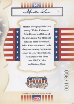 2008 Donruss Americana II - Gold Proofs #148 Martin Kove Back