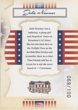2008 Donruss Americana II - Gold Proofs #177 Julie Newmar Back