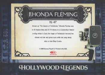 2008 Donruss Americana II - Hollywood Legends #HL-47 Rhonda Fleming Back