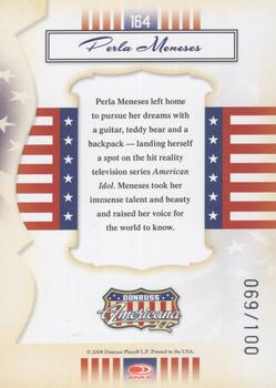 2008 Donruss Americana II - Platinum Proofs Retail #164 Perla Meneses Back