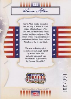 2008 Donruss Americana II - Private Signings #155 Karen Allen Back