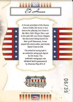 2008 Donruss Americana II - Private Signings #165 Ed Asner Back