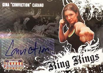 2008 Donruss Americana II - Ring Kings Signature #RK-GC Gina Carano Front