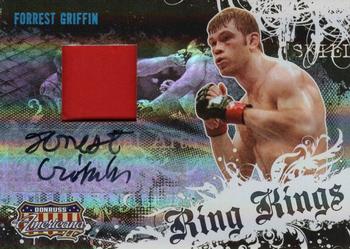 2008 Donruss Americana II - Ring Kings Signature Material #RK-FG Forrest Griffin Front
