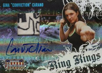 2008 Donruss Americana II - Ring Kings Signature Material #RK-GC Gina Carano Front
