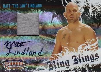 2008 Donruss Americana II - Ring Kings Signature Material #RK-ML Matt Lindland Front