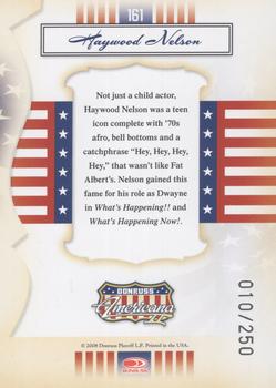 2008 Donruss Americana II - Silver Proofs #161 Haywood Nelson Back