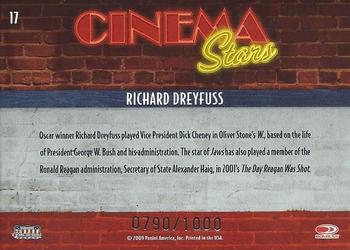 2009 Donruss Americana - Cinema Stars #17 Richard Dreyfuss Back