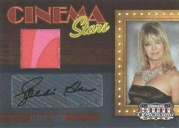 2009 Donruss Americana - Cinema Stars Signature Material #5 Goldie Hawn Front