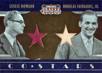 2009 Donruss Americana - Co-Stars Material #9 Leslie Howard / Douglas Fairbanks Jr. Front
