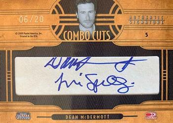 2009 Donruss Americana - Combo Cut Autographs #5 Tori Spelling / Dean McDermott Back