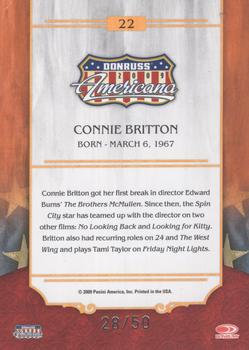 2009 Donruss Americana - Gold Proofs #22 Connie Britton Back