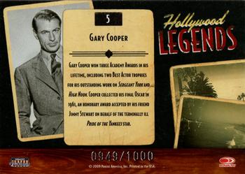 2009 Donruss Americana - Hollywood Legends #5 Gary Cooper Back