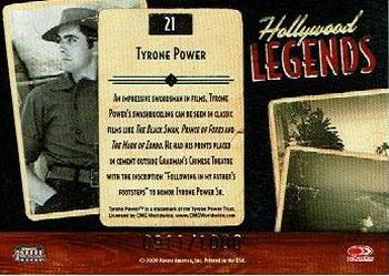 2009 Donruss Americana - Hollywood Legends #21 Tyrone Power Back
