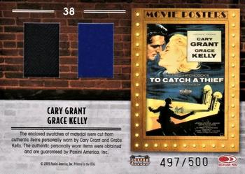 2009 Donruss Americana - Movie Posters Dual Material #38 Cary Grant / Grace Kelly Back