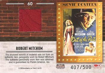 2009 Donruss Americana - Movie Posters Material #60 Robert Mitchum Back
