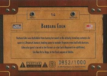 2009 Donruss Americana - TV Stars #14 Barbara Eden Back