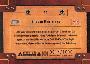 2009 Donruss Americana - TV Stars #16 Ricardo Montalban Back