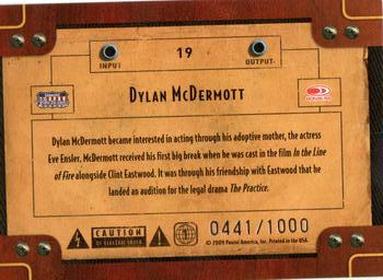 2009 Donruss Americana - TV Stars #19 Dylan McDermott Back