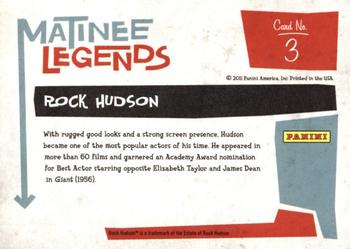 2011 Panini Americana - Matinee Legends #3 Rock Hudson Back