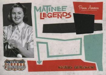 2011 Panini Americana - Matinee Legends Material #4 Ingrid Bergman Front