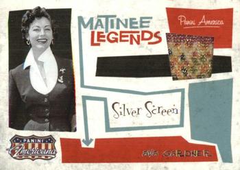 2011 Panini Americana - Matinee Legends Material Silver Screen #6 Ava Gardner Front