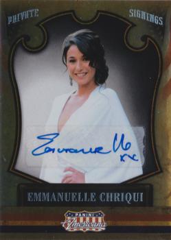 2011 Panini Americana - Private Signings #50 Emmanuelle Chriqui Front