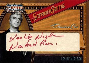 2011 Panini Americana - Screen Gems Directors Cut Autographs #4a Leslie Nielsen Front