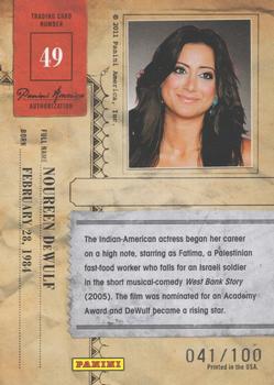 2011 Panini Americana - Silver Proofs #49 Noureen DeWulf Back