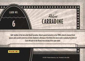 2011 Panini Americana Retail - Screen Gems #6 Robert Carradine Back