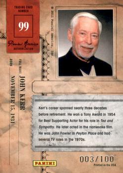2011 Panini Americana Retail - Silver Proofs #99 John Kerr Back