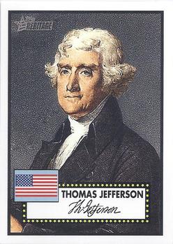 2009 Topps American Heritage - American Presidents #AP3 Thomas Jefferson Front