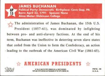 2009 Topps American Heritage - American Presidents #AP15 James Buchanan Back