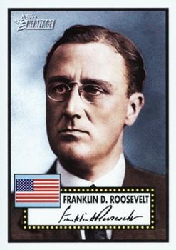 2009 Topps American Heritage - American Presidents #AP32 Franklin D. Roosevelt Front