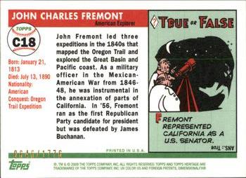 2009 Topps American Heritage - Chrome #C18 John Charles Fremont Back