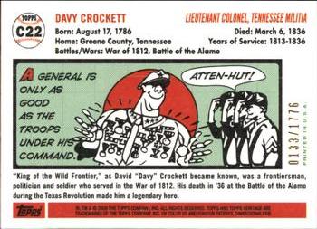 2009 Topps American Heritage - Chrome #C22 Davy Crockett Back