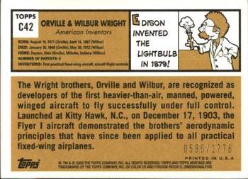 2009 Topps American Heritage - Chrome #C42 Orville Wright / Wilbur Wright Back