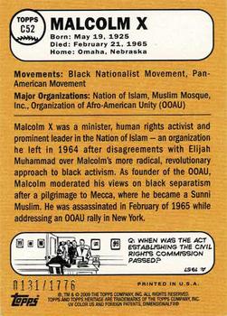 2009 Topps American Heritage - Chrome #C52 Malcolm X Back
