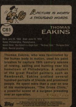 2009 Topps American Heritage - Chrome #C61 Thomas Eakins Back