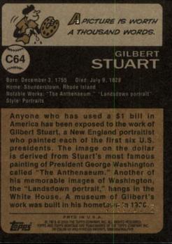 2009 Topps American Heritage - Chrome #C64 Gilbert Stuart Back