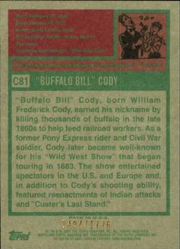 2009 Topps American Heritage - Chrome #C81 Buffalo Bill Cody Back