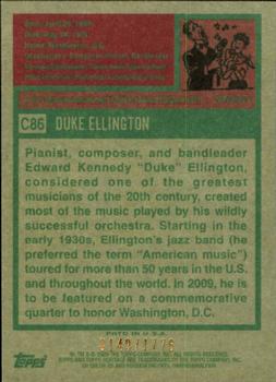 2009 Topps American Heritage - Chrome #C86 Duke Ellington Back