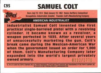 2009 Topps American Heritage - Chrome #C95 Samuel Colt Back